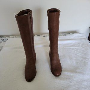 6 Wide Knee High Soft Leather boots